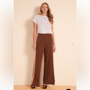 Bohemian Traders PONTE TRACK PANT IN CHOCOLATE size 10